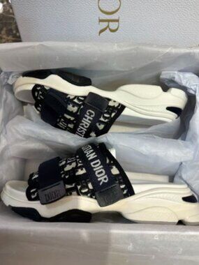 Dior Oblique Double Strap Sandals